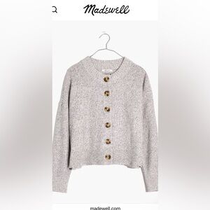 Madewell Broadway Cardigan Sweater 100% Cotton